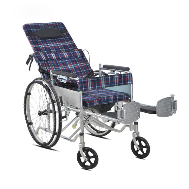 oxford cloth semi-recumbent wheelchair