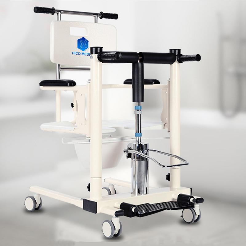 Hydraulic transfer chair for patient