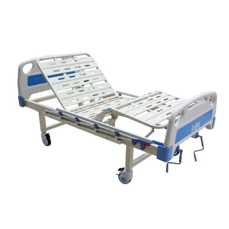 cama de hospital manual de dos manivelas
