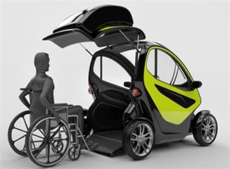 Obtenga ayuda para el transporte de sillas de ruedas de un técnico de automóviles autónomos